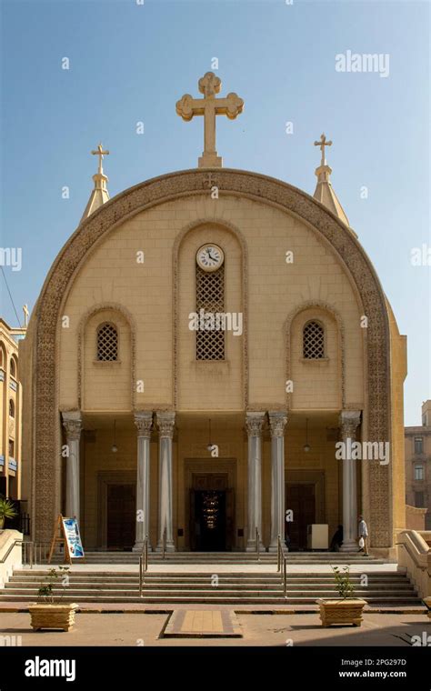 Catedral ortodoxa copta de San Marcos Alejandría Egipto Fotografía de