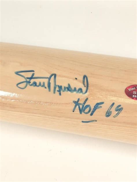 Lot Stan Musial Autographed Bat