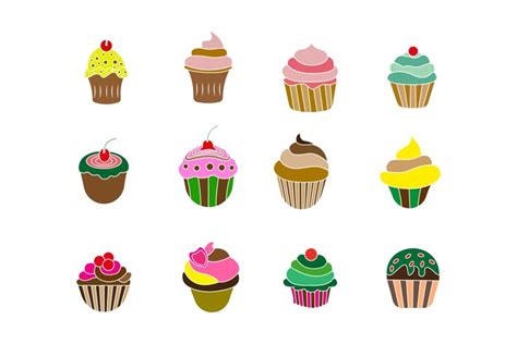 Cupcake Icon Set 132425