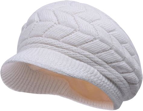 Thenice Cappello Di Lana Con Visiera Donna Invernale Hat Taglia Unica