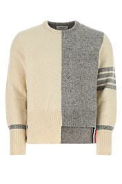 Two Tone Wool Blend Sweater