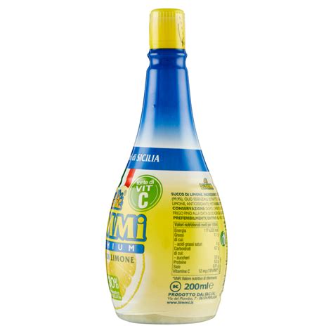 Limmi Premium Succo Di Limone 200 Ml Carrefour