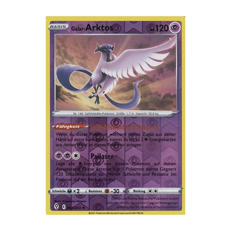 Galar Arktos 063 203 HOLO REVERSE HOLO Drachenwandel Pokemon Karte Kaufen