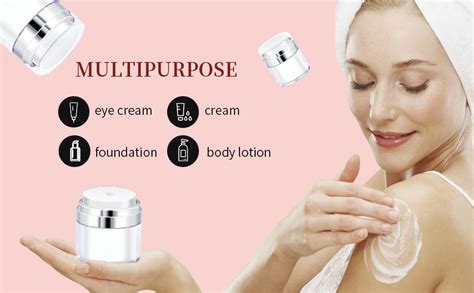 Airless Pump Bottle Moisturizer Dispenser 50ML Portable Lotion Cream