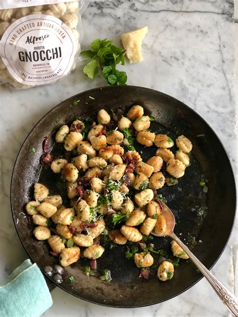 Ricotta Gnocchi With Bacon And Fresh Herbs Edible Nashville