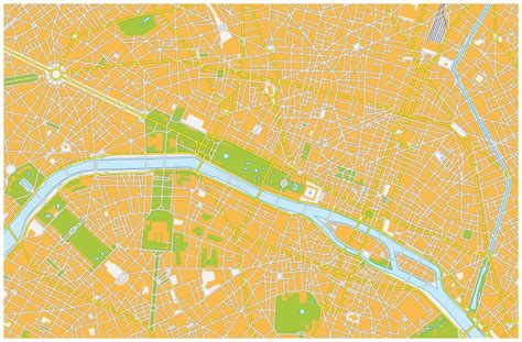 Paris City Map Stock Illustration Illustration Of Geography 64500093