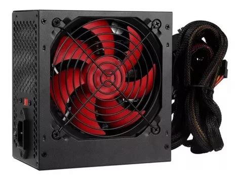 Fonte Atx Pc Gamer 500w Fortrek Crusader Bivolt Cooler 12cm