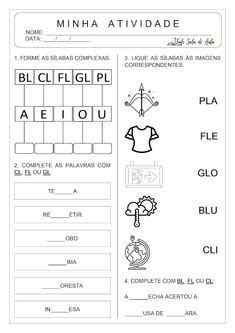 Melhor Ideia De Silabas Complexas Em