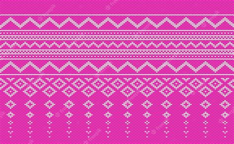 Premium Vector Design Knit Pattern Vector Cross Stitch Ethnic Knitting Background Embroidery