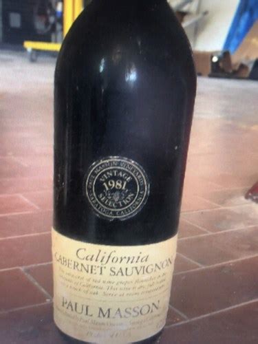 1981 Paul Masson Cabernet Sauvignon Vivino United Kingdom