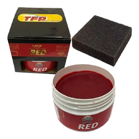 Cera Automotiva Cristalizadora Wax Red G Propria Para Carro Vermelho