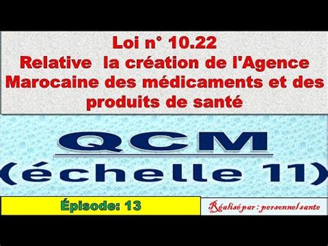 Episode Qcm L Agence Marocaine Des M Dicaments Et Des Produits