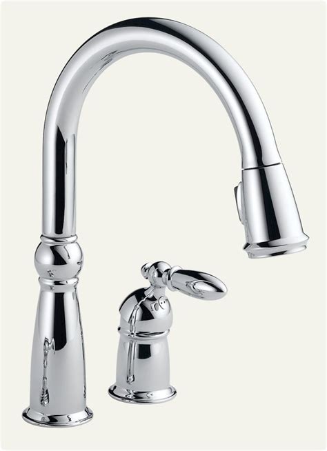 Delta 955 DST Victorian Single Handle Pull Down Kitchen Faucet Chrome