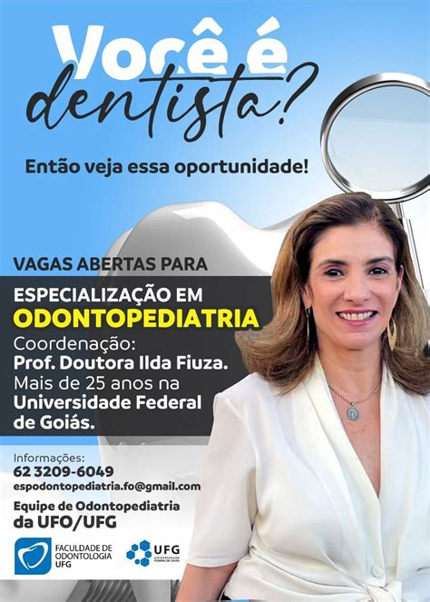 Abertas As Inscrições Para O Curso De Especialização Em Odontopediatria