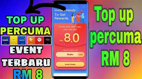 DAPAT TOP UP PERCUMA RM 8 DARIPADA APLIKASI INI BETUL KE YouTube