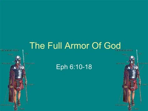 Ppt The Whole Armor Of God Powerpoint Presentation Free Download Id 5374798