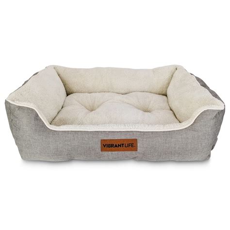 Vibrant Life Urban Lounger Pet Bed Medium Beige