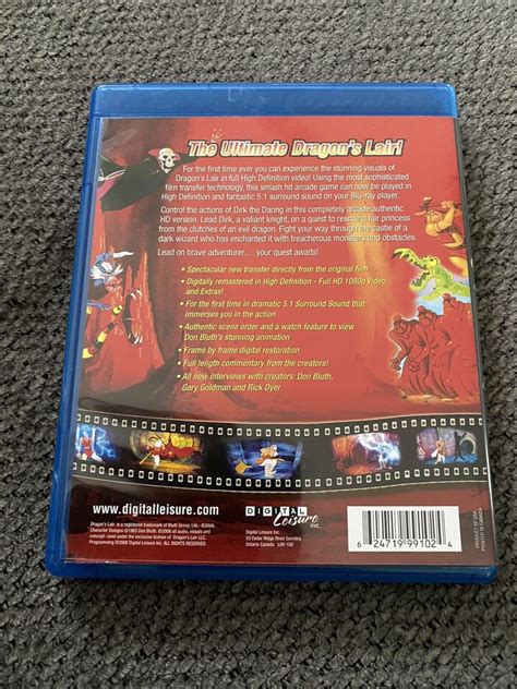 Dragons Lair Interactive High Definition Blu Ray Disc Game Mint