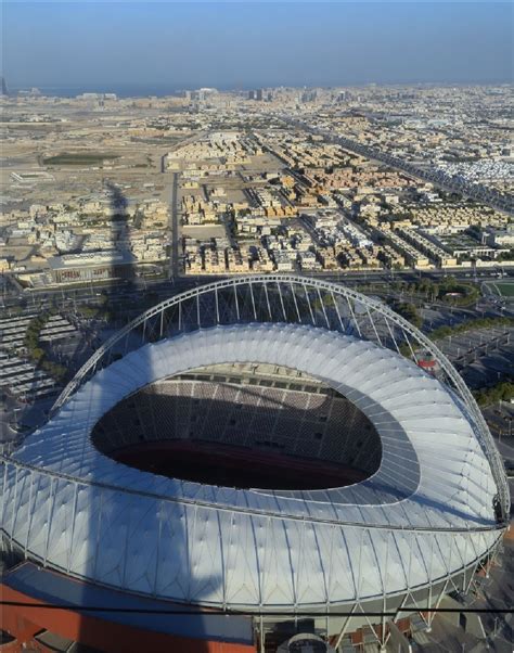 Doha Aus Der Vogelperspektive Sportst Tten Gel Nde Der Arena Des