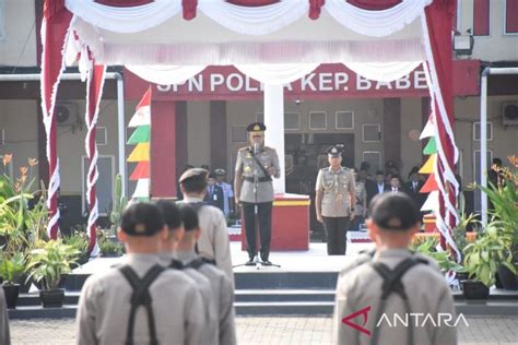 Kapolda Babel Resmi Buka Pendidikan Bintara Polri Gelombang Ii Tahun