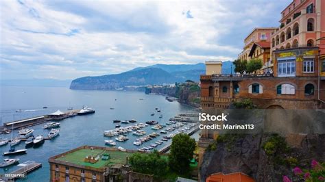 Panoramic View Of Sorrento The Amalfi Coast Italy Stock Photo