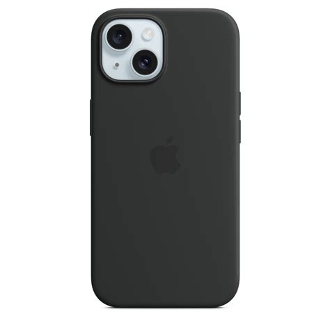 iPhone 15 Silicone Case with MagSafe - Black - Apple