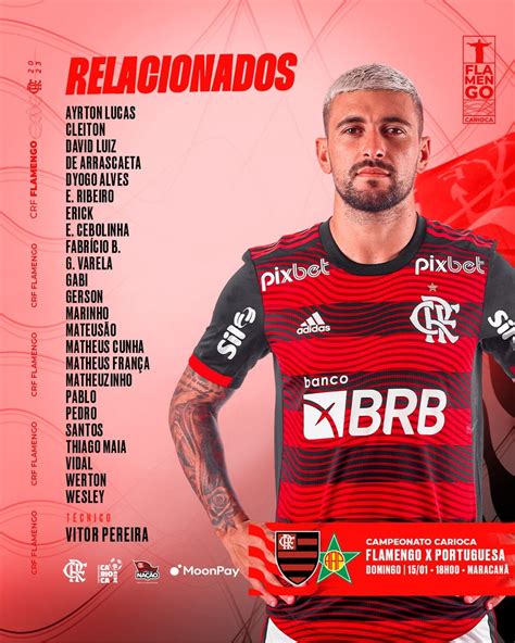 Saiu Flamengo Divulga Escala O Para Encarar O Defensa Y Justicia