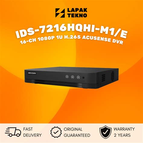 Jual IDS 7216HQHI M1 E DVR HIKVISION 16CH TURBO ACUSENSE DVR SUPPORT