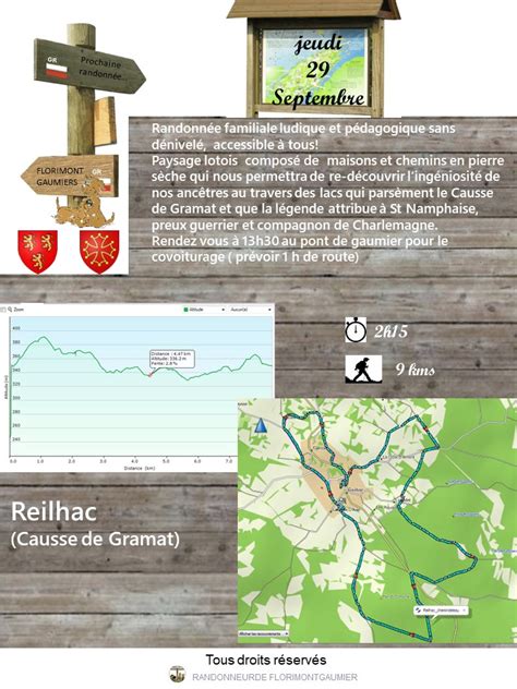Randonnée du jeudi 29 septembre Florimont Gaumier Site Officiel