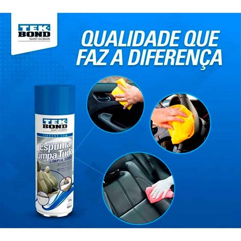 Caixa Espuma Limpa Tudo Tekbond 370g 400ml 12und