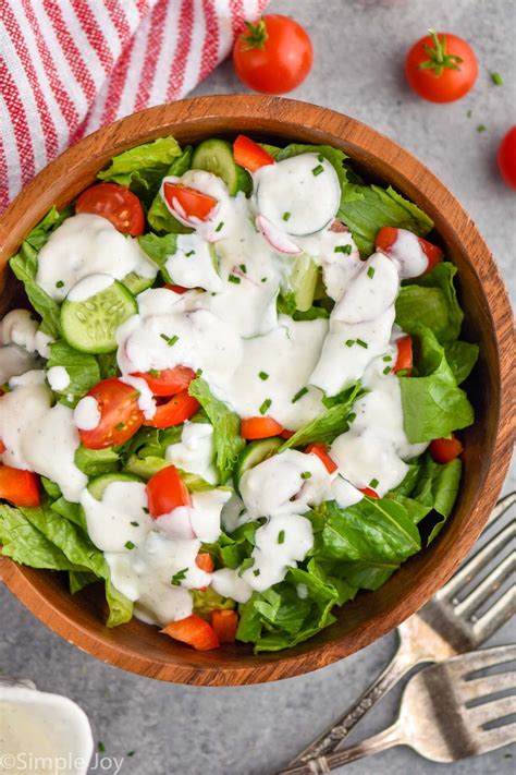 Creamy Garlic Dressing Is So Easy To Make At Home And Perfect For A Side Salad To Accompany