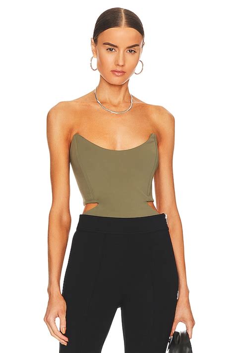 Mother Of All Hemera Bodysuit In Army Green Revolve