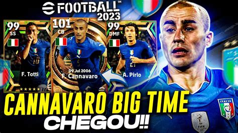 CANNAVARO BIG TIME 101 DE OVERALL CHEGOU NOVOS BONUS DE LOGIN