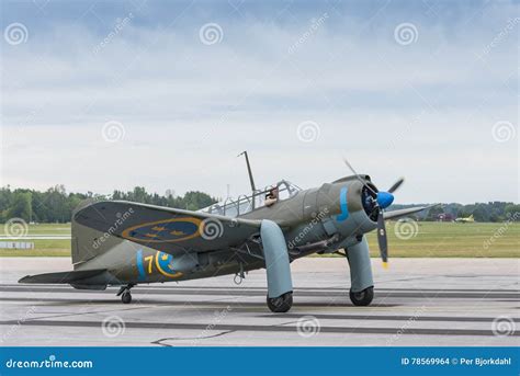 Saab B17 Bomber Aircraft Taxing Editorial Stock Image - Image of bomber ...