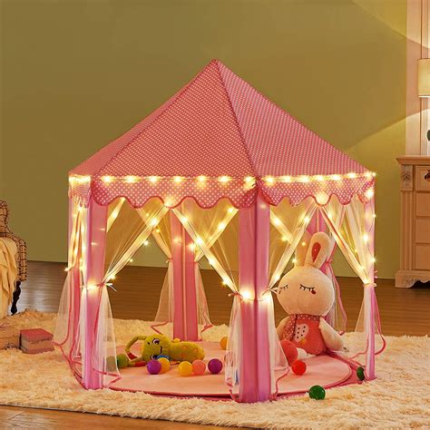 Tents for Girls, Princess Castle Play House for Child, Outdoor Indoor ...