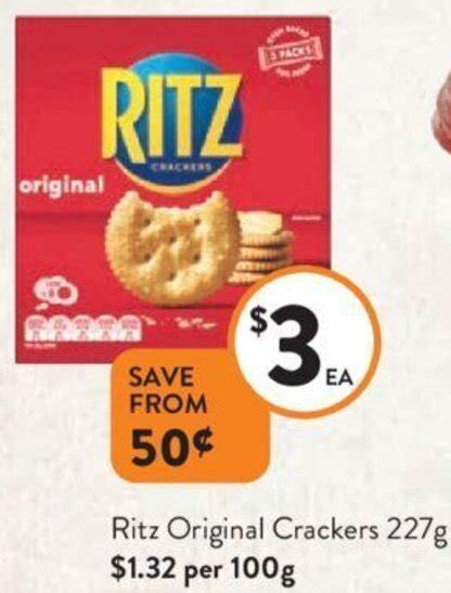 Ritz Original Crackers 227g Offer At Foodworks