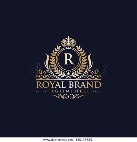 Royal Brand Elegant Logo Gold Fancy Stock Vector (Royalty Free ...