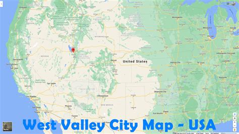 West Valley City Utah Map - United States