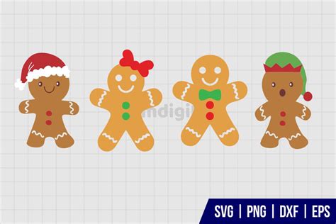 Christmas Gingerbread Svg Gravectory