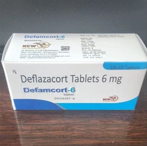 Deflazacort 6 Mg Tablet at ₹ 1400/box | Salempur Rajputana | Haridwar ...