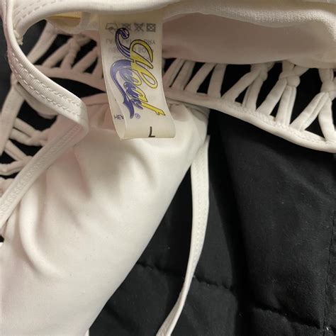 Women S White Bikini And Tankini Tops Depop