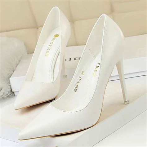 Pin By Jena Schmeler On High Heels Heels White Shoes Women Wedding