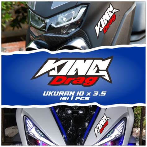 Stiker Motor Keren King Drag Sticker KingDrag Keren Tulisan Keren ...