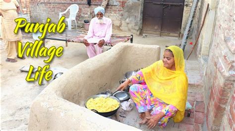 Punjabi Village Food On Woodfire 💕village Life Of Punjab India 💕 Rural