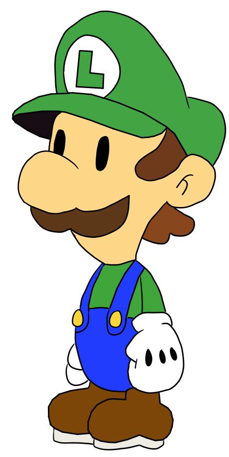 Paper Luigi By Captainedwardteague On Deviantart