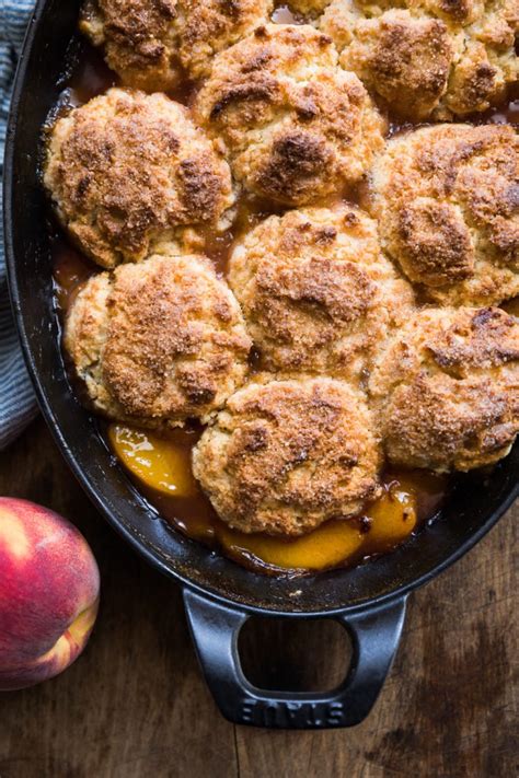 Peach Biscuit Cobbler Honestlyyum