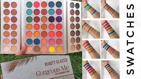 Beauty Glazed Gorgeous Me Eyeshadow Tray Review Swatches Giveaway