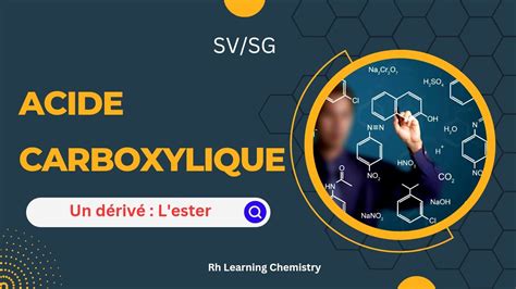 Classe Sv Et Sg Vid O Chapitre Acide Carboxylique Lester