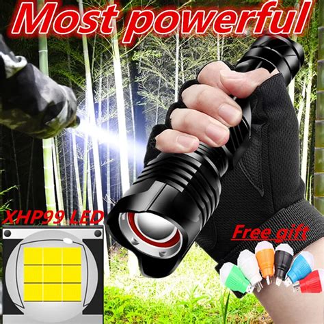 High Lumen Xhp Powerful Led Flashlight Torch Light