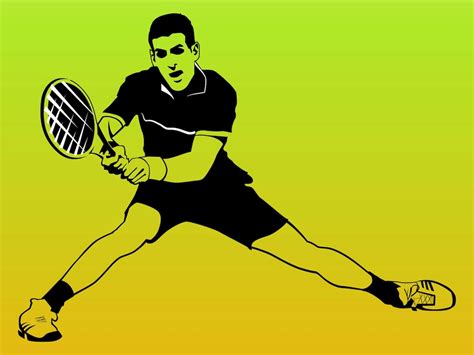 Tennis Player Vector Vector Art And Graphics